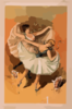 [two Ballerinas, Blond Woman In Front With Brunette Woman Behind] Clip Art
