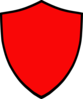 Shield-red Clip Art