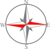 Red Grey Compass 1 Clip Art