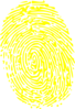  Yellow Fingerprint Clip Art
