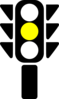 Traffic Semaphore Yellow Light Clip Art