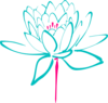 Pink Green Flower Clip Art