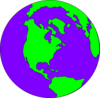 Purple Earth Clip Art
