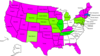 Us Color Map With State Names Clip Art