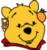 Winnie The Pooh With Orange And Name Clip Art