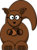 Squirrel With Glasses Clip Art
