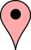 Map Pin Skin-pink Clip Art