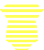 Yellow Striped Onesie Clip Art