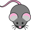 Pink And Grey Mouse Clip Art