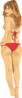 Girl Red Bikini Clip Art