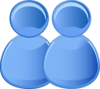 Two Users Icon Clip Art
