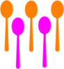 3 Spoons Clip Art