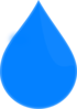 Blue Water Drop Clip Art