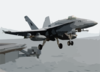 An F-18c Hornet Launches From Uss Abraham Lincoln. Clip Art