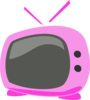 Pink Cartoon Tv Clip Art
