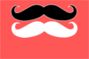 Double Moustaches Clip Art