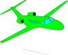 Green Plane Clip Art