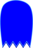 Blue Pacman Ghost Clip Art