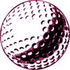 Golf Ball Number 1b Clip Art