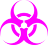 Pink Biohazard Clip Art