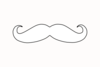Mustache Outline Transparent Clip Art