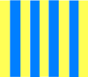 Vertical Yellow & Blue Stripes Clip Art