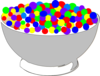 Bowl Of Colorful Cereal Clip Art