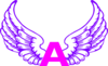 Eagle Wings With Letter A 2 Clip Art