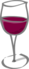 Purple Wine Glass Clip Art