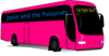 Pink Tour Bus Clip Art