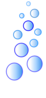 More Blue Bubbles  Clip Art