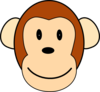 Happy Face Monkey Clip Art