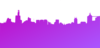 Light - Dark Purple Skyline Clip Art