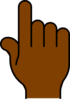 Hand Pointing African Clip Art