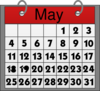May Calendar Clip Art