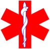 Red Paramedic Logo - Simple Clip Art