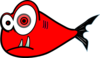 Red Fish Black Test Clip Art