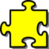 Yellow Puzzle Piece Clip Art