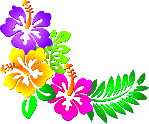 hawaiian flowers clip vector art free - photo #12