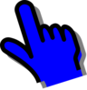 Blue Hand Clip Art
