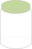 Plain Dream Jar Olive Green Clip Art