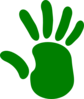 Green Hand Clip Art