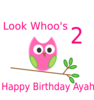 Owl 2nd Birthday Ayah B Clip Art