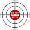 Bullseye Logo With Do Not Enter Sign Clip Art