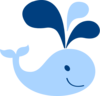 Blue Baby Whale Clip Art
