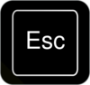 Esc= Keyboard Button Clip Art