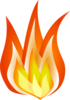 Shaded Flames Clip Art