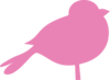Pink Chubby Bird Clip Art