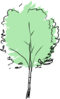 Green Tree Abstract  Clip Art