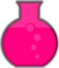 Pink Flask Lab Clip Art